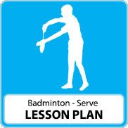 Badminton Lesson Plan – Serving